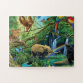 Dieren die samenleven werpen kussen legpuzzel (Horizontaal)