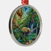 Dieren die samenleven werpen kussen metalen ornament (Rechts)