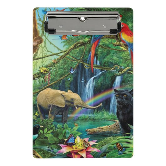 Dieren die samenleven werpen kussen mini klembord (Voorkant)