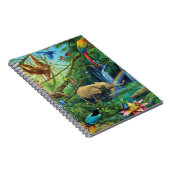 Dieren die samenleven werpen kussen notitieboek (Rechterzijde)