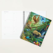 Dieren die samenleven werpen kussen planner (Display)
