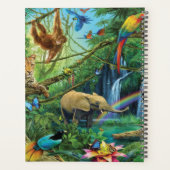 Dieren die samenleven werpen kussen planner (Achterkant)