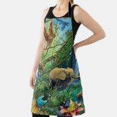 Dieren die samenleven werpen kussen schort (Insitu)