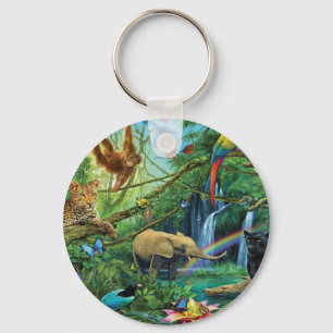 Dieren die samenleven werpen kussen sleutelhanger