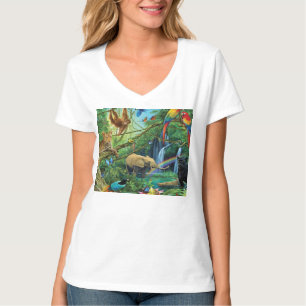 Dieren die samenleven werpen kussen t-shirt