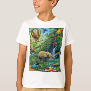 Dieren die samenleven werpen kussen t-shirt