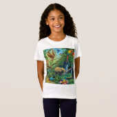 Dieren die samenleven werpen kussen t-shirt (Voorkant volledig)