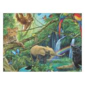 Dieren die samenleven werpen kussen tafelkleed (Voorkant (Horizontaal))