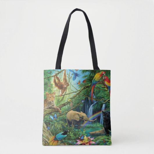 Dieren die samenleven werpen kussen tote bag (Voorkant)