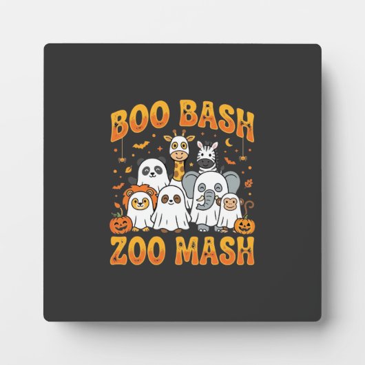 Dieren Dierenpark Halloween Boo Bash Zoo Mash_1 Fotoplaat (Voorkant)
