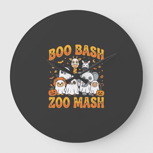 Dieren Dierenpark Halloween Boo Bash Zoo Mash_1 Grote Klok (Voorkant)