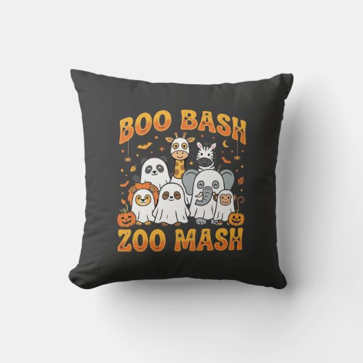 Dieren Dierenpark Halloween Boo Bash Zoo Mash_1 Kussen (Voorkant)