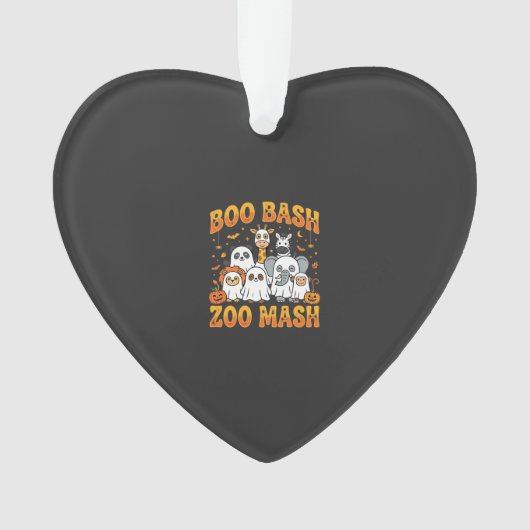 Dieren Dierenpark Halloween Boo Bash Zoo Mash_1 Ornament (voorkant)