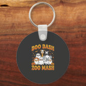 Dieren Dierenpark Halloween Boo Bash Zoo Mash_1 Sleutelhanger (Voorkant)