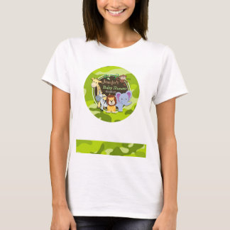 Dieren dierentuin; heldergroene camo, camouflage t-shirt