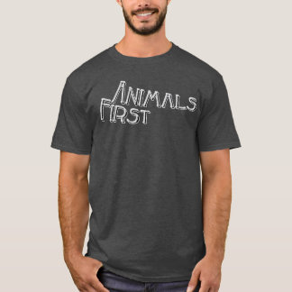 Dieren eerst meisje t-shirt