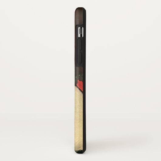 dieren, elegante witte kat, herfstbloemen Case-Mate iPhone case (Achterkant/links)