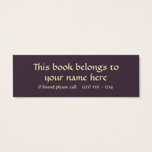  dieren, elegante witte kat, herfstbloemen mini visitekaartjes (Achterkant)