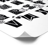 Dieren en acties Alfabet Educational Nursery Poster (Hoek)