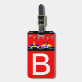 Dieren en Auto's Bagagelabel (Voorkant verticaal)