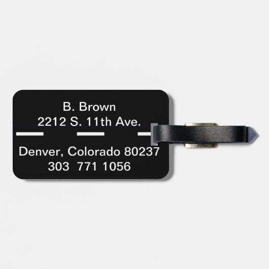 Dieren en Auto's Bagagelabel (Achterkant horizontaal)