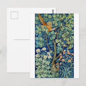 Dieren en bloemen, bos, William Morris Briefkaart (Voorkant / Achterkant)