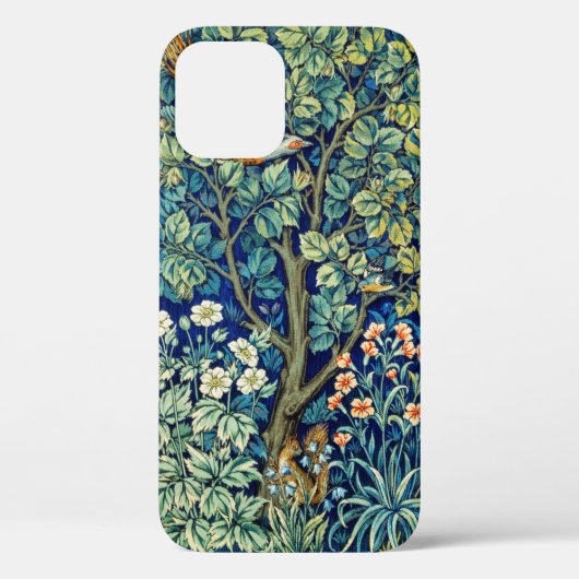 Dieren en bloemen, bos, William Morris Case-Mate iPhone Case (Achterkant)