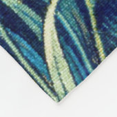 Dieren en bloemen, bos, William Morris Fleece Deken (Hoek)