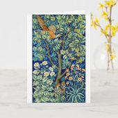 Dieren en bloemen, bos, William Morris Kaart (Gele Bloem)