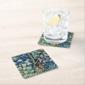 Dieren en bloemen, bos, William Morris Kartonnen Onderzetters (Insitu)