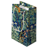 Dieren en bloemen, bos, William Morris Klein Cadeauzakje (Achterkant Gekanteld)