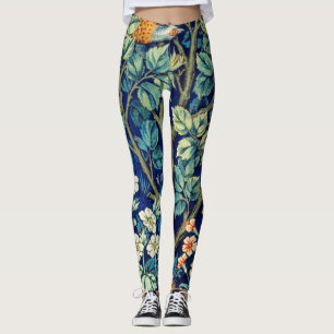Dieren en bloemen, bos, William Morris Leggings