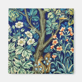Dieren en bloemen, bos, William Morris Magneet (Voorkant)