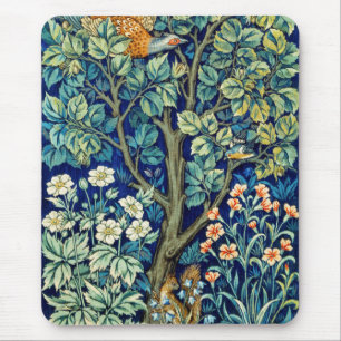 Dieren en bloemen, bos, William Morris Muismat