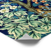 Dieren en bloemen, bos, William Morris Poster (Hoek)