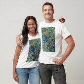 Dieren en bloemen, bos, William Morris T-shirt (Unisex)