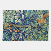 Dieren en bloemen, bos, William Morris Theedoek (Horizontaal)