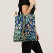 Dieren en bloemen, bos, William Morris Tote Bag (Dichtbij)