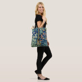 Dieren en bloemen, bos, William Morris Tote Bag (Op model)