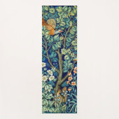 Dieren en bloemen, bos, William Morris Yogamat (Voorkant)