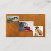 Dieren en kinderverzorging visitekaartje (Achterkant)