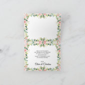 Dieren en roze Baby shower Hartelijk dank Bedankkaart (Binnen)