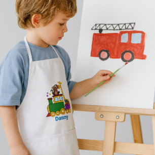 Dieren en Speelgoed in dierentuin Kinder Schort