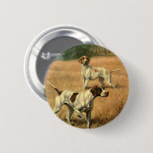 dieren, Engelstalige duiven Ronde Button 5,7 Cm (Voorkant /achterkant)