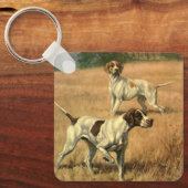 dieren, Engelstalige duiven Sleutelhanger (Voorkant)