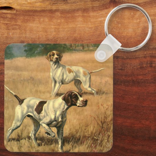 dieren, Engelstalige duiven Sleutelhanger (Achterkant)