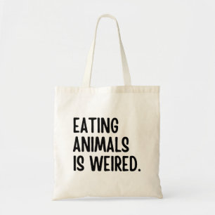 Dieren eten is veganistisch tote bag