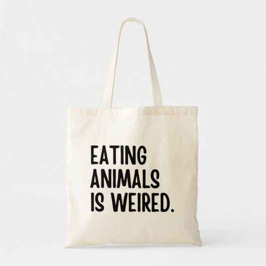 Dieren eten is veganistisch tote bag (Voorkant)