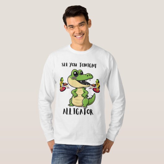 Dieren Feest Alligator T-shirt (Voorkant volledig)