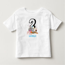 Dieren Feesten - Dieren Verjaardag Leeftijd Jongen Kinder Shirts